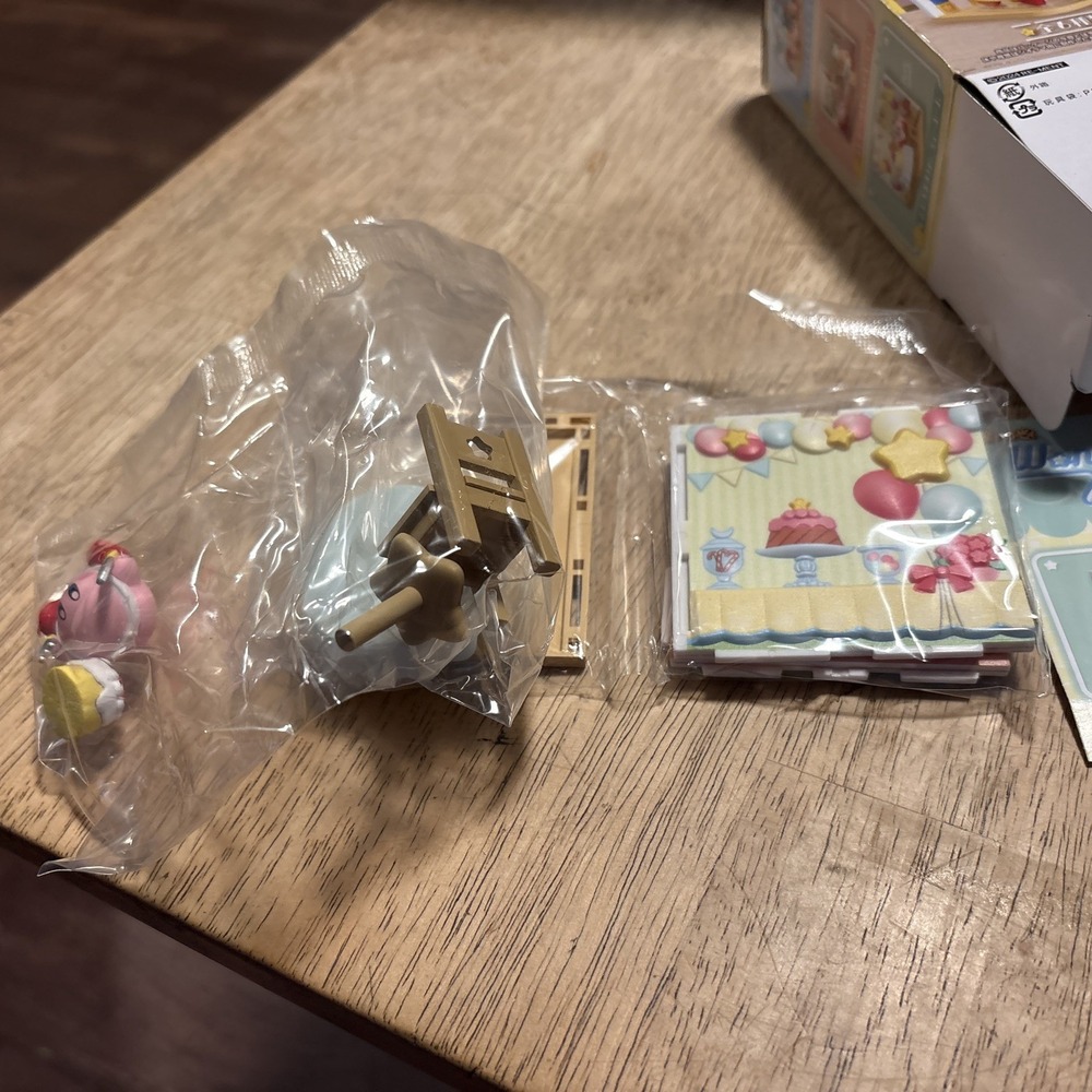 Re-Ment Kirby Wonder Room Miniature Figure Set 3 Party Room Pink Nintendo